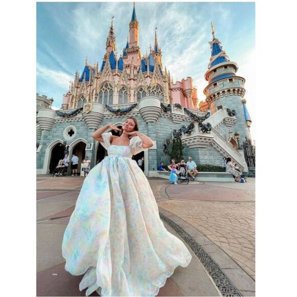 Selkie Sweetcorn Puff Pastel Ball Gown - Picture 6 of 16